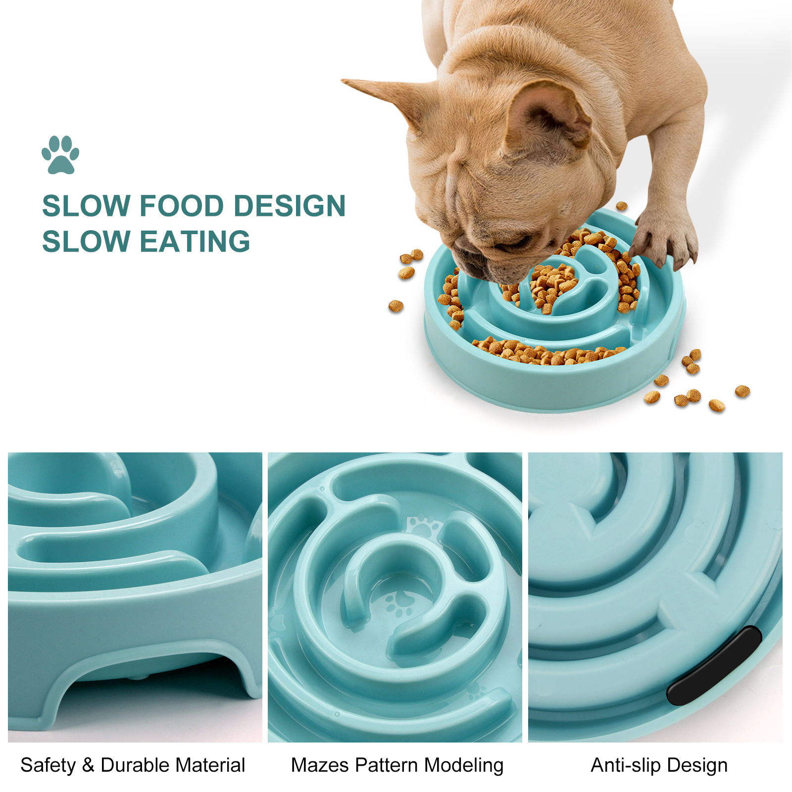Slow Feeder Bowl – Anti-Choking Puzzle Bowl for Dogs - Image 2