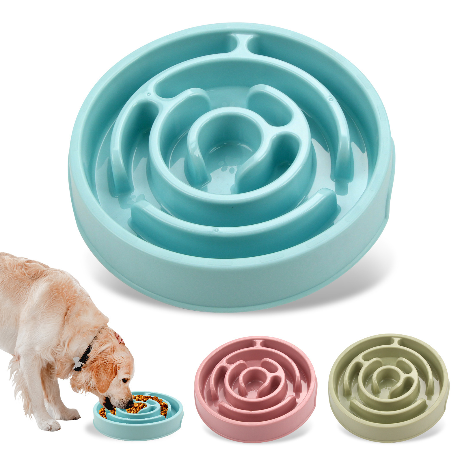 Slow Feeder Bowl – Anti-Choking Puzzle Bowl for Dogs